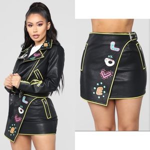 She's With The Band Jacket & Skirt Set